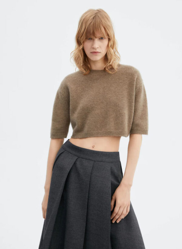 Cropped cashmere sweater - Image 3