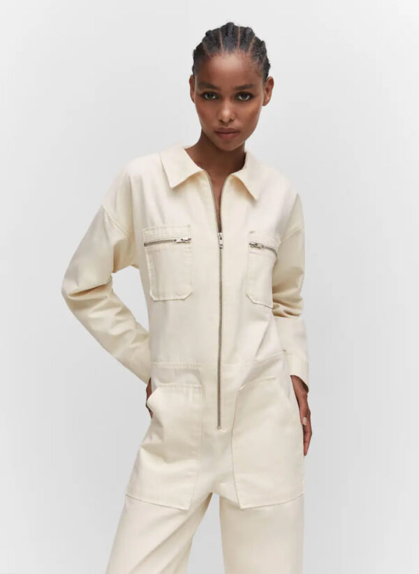 Denim zipper jumpsuit - Image 3