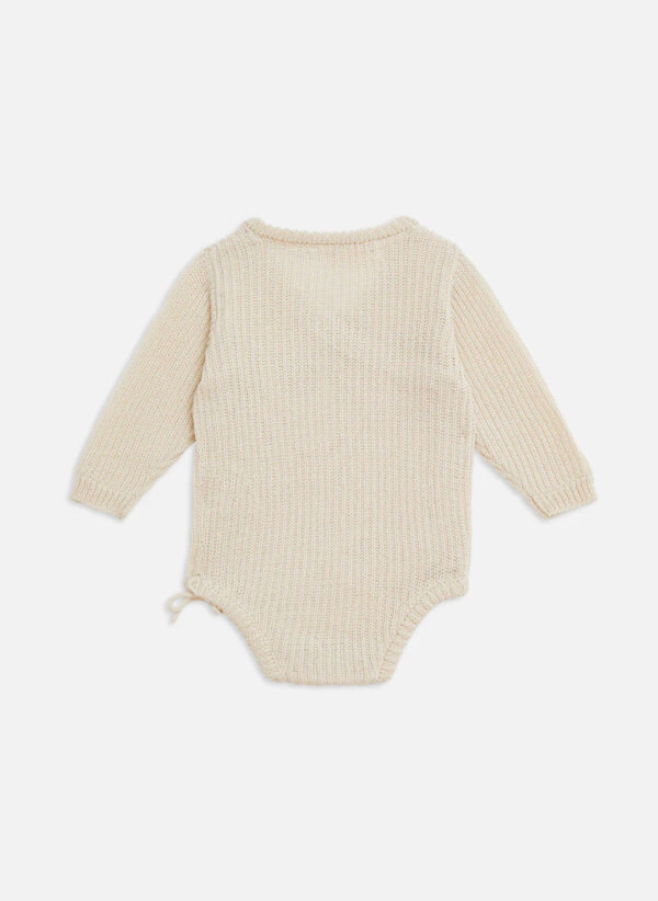 Knit Wrap Bodysuit - Image 3