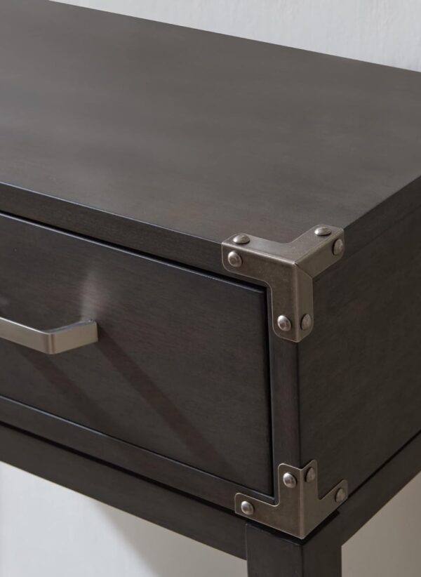 Leick Home Beckett Industrial Console Table, Gray - Image 3