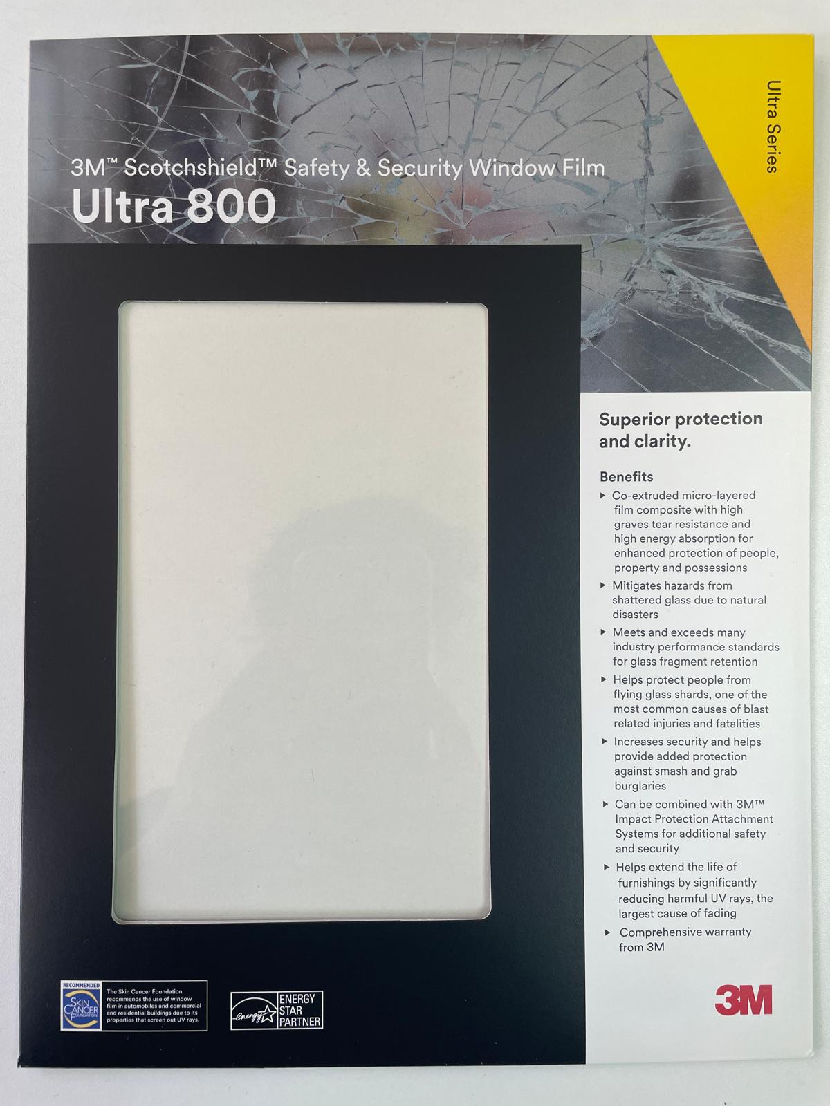 3M Safety and Security Window Film (Ultra 800)